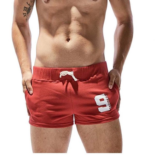 

9 colors men low rise sports soft running training shorts breathable joggers letter printed summer plus yoga shorts s-xl, Black;blue