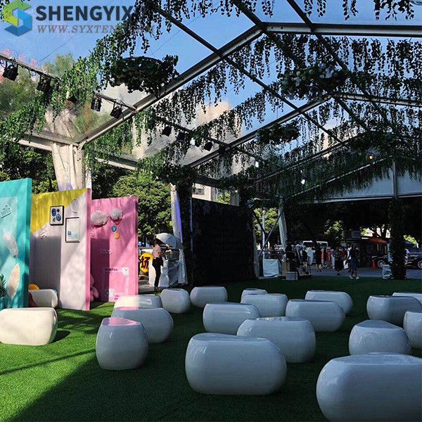 

large aluminium alloy tent wedding party marquee tent white color steel frame folding tent with printing for sale