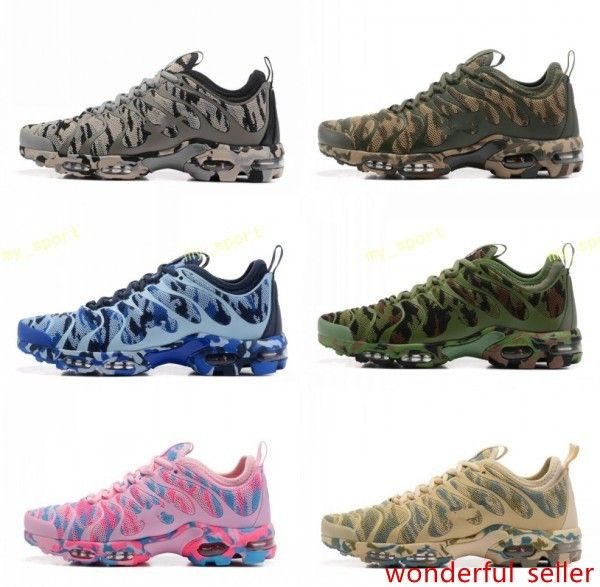 

brand new plus tn ultra green blue grey pink camo running shoes for mens women sports shoes sneakers ing