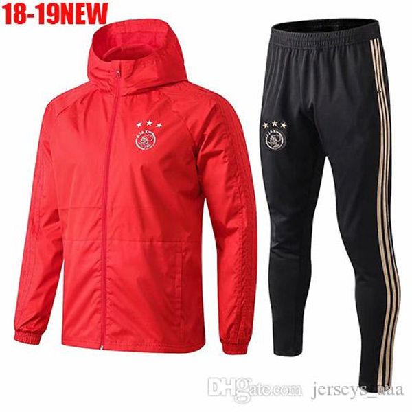 

18 19 ajax fc jacket training uit 2018 2019 huntelaar dolberg nouri ziyech ajax football jacket long zipper occer track uit
