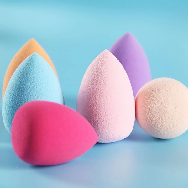 

2pcs makeup sponge professional cosmetic puff soft sponge puff for smooth liquid foundation concealer cream face makeup tools