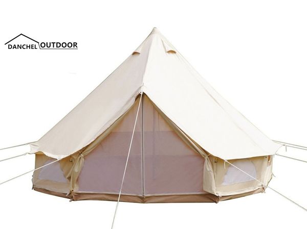 

danchel outdoor 900d oxford bell tent for outdoor all seasons lunxury for 8-12 persons traveling e glamping