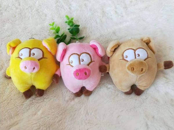 

1pc 10cm cute pig plush toys soft stuffed animals mini piggy bag pendant plush dolls key chain for children girls gifts