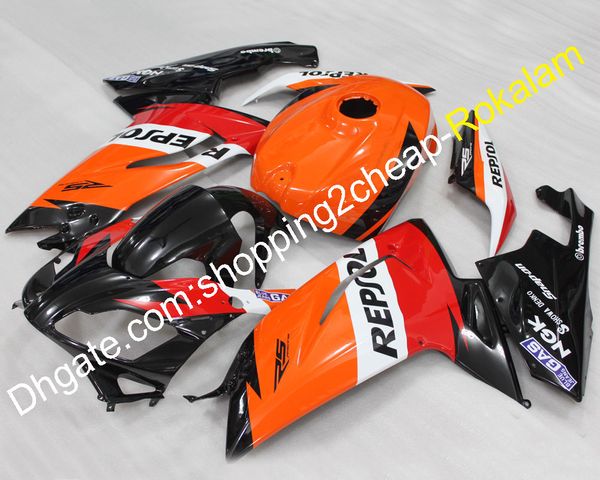 RS125 Cowling para Aprilia Rs 125 2006 2007 2008 2009 2008 2009 2010 2011 R $ 125 Laranja Vermelho Branco Vermelho Kit de Feira Preto (Moldagem por Injeção)