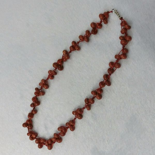 

6pcs/lot natural crystal quartz stone golden stone hand-woven colorful choker torque energy treat beaded necklace collar free, Silver