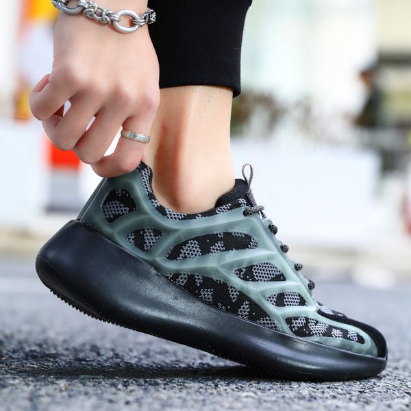

men casual shoes spring trend sneakers soft man fashion shoes man loafers zapatillas hombre 2020 leisure men summer flats, Black