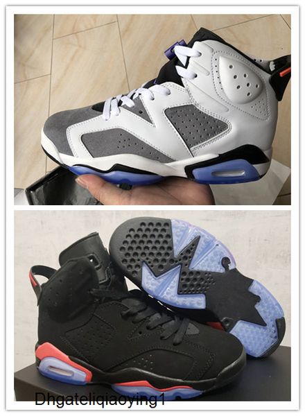 

2020 новый 6 черные инфракрасный красного fiint мужчины баскетбольных кроссовок спортивных 6s открытых мод тренеры кроссовок высокого качест, Black