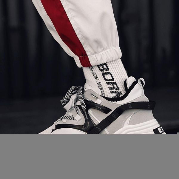 

2019 explosions stars with thick bottom korean ventilated leisure sports fashion lace fall/winter student torre shoesl26, Black