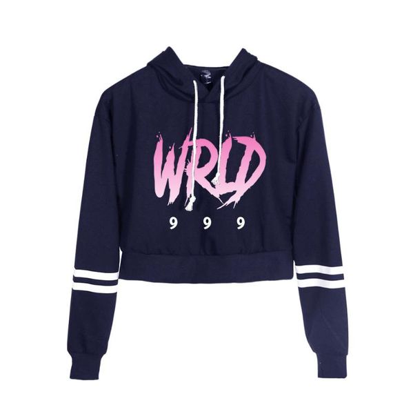 

sweatshirts juice wrld women hoodie sweatshirt clothes hooded harajuku print hoodies streetwear sweatshirts casual, Black