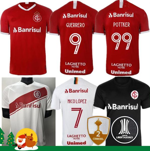 

2019 2020 sc internacional soccer jerseys home away third 19 20 camisetas bruno silva n.lopez guerrero man kids kit women football shirts, Black;yellow