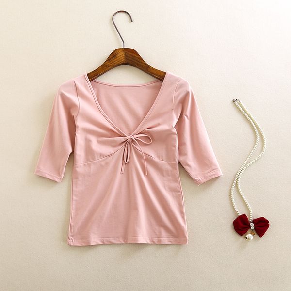 

2019 pring and ummer new women 039 leeve t hirt lim thin breathable top 2119