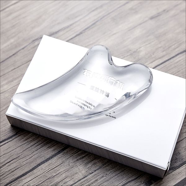 

scrape plate face spa massage crystal resin gua sha board scraping facial relax health care