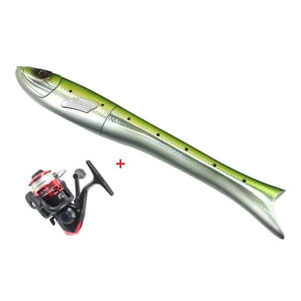 

1.6 m sale mini fishing rod fish shaped fishing rod carbon spinning casting carp pole rod+reel