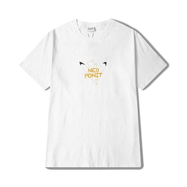 

2019 new fashion womens t shirts casual women hip hop short sleeves men womens summer, White