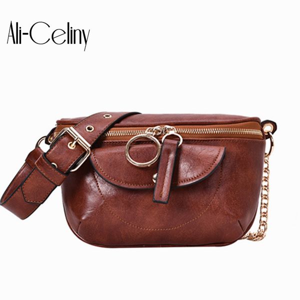 

small group bodypack 2020 new fashion women's bag western retro fashion chain messenger chest bag