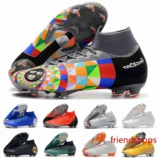 

new mercurial superfly vi soccer shoes 360 elite fg kj 6 xii 12 cr7 se ronaldo neymar mens boys outdor football boots cleats