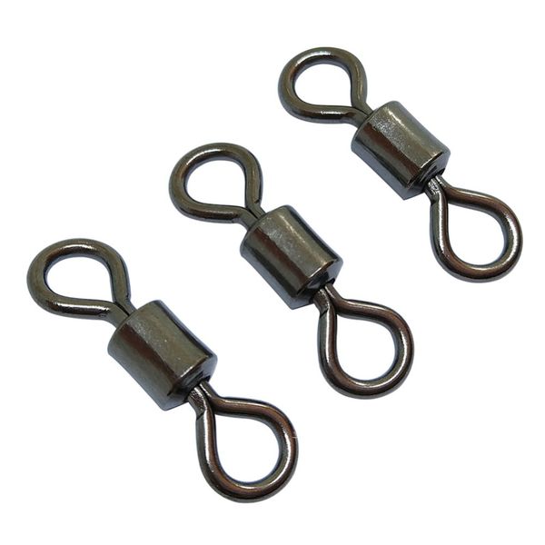 

5/10/20pieces fishing swivels rolling swivel stainless steel swivel hook fishing connector carp gear test 3kg-330kg