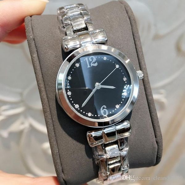 

relojes de marca mujer fashion samll women watch with shell dial pink color stainless steel luxury lady wristwatch rose gold dress watch, Slivery;brown