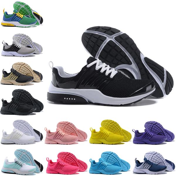 

Top presto BR QS Breathe all black white red yellow Mens Sneakers grey Women Sports Shoe Walking 2019 Running Shoes 36-45