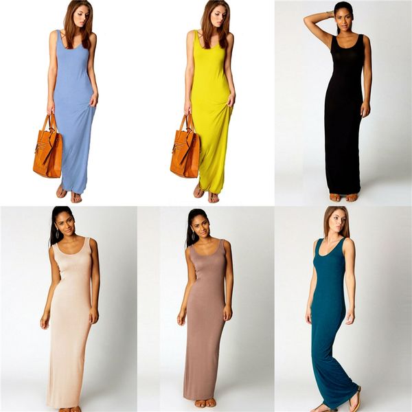 

women sheath split up dress holes designer sleeveless tank long casual dresses #137, Black;gray