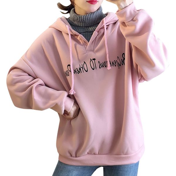 

asymmetric sweatshirt pullovers v-neck hoodie pullover sweatshirt 2019 women's casual loose printing letter, Black