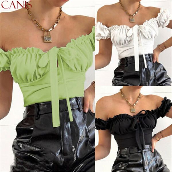 

2019 нового стиль женских плеч bodycon комбинезон romper трико bodysuit, Black;white