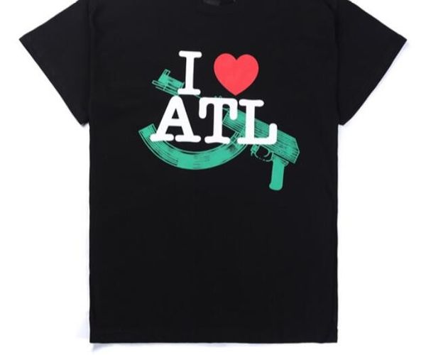 Männer Frauen, die ich atl T-Shirt AK Kurzarm T-shirt Mode hochqualitatives Temperament lose lässig 2color