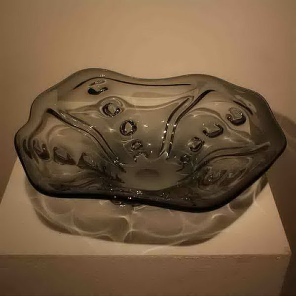 

2020 wedding decorative glass plate stylish mounted wall lamp light turkish murano flower shaped glass plates