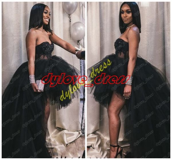 

2021 ball gown plus size evening gowns arabic short formal cocktail dress vestidos de fiesta black girl african prom dresses