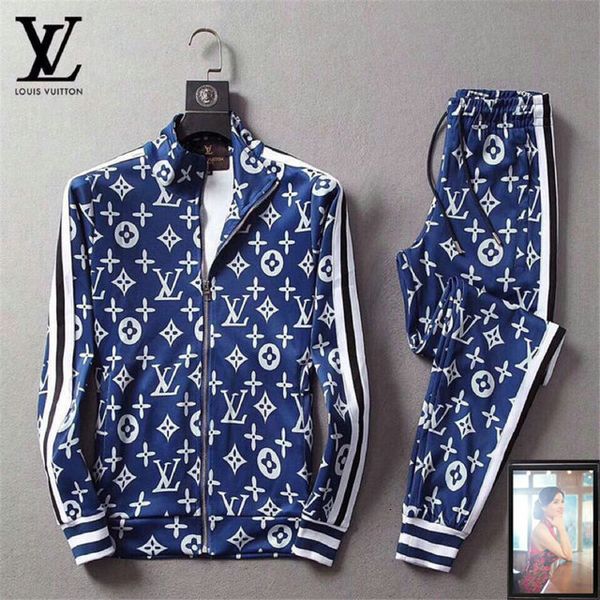 louis vuitton blue tracksuit