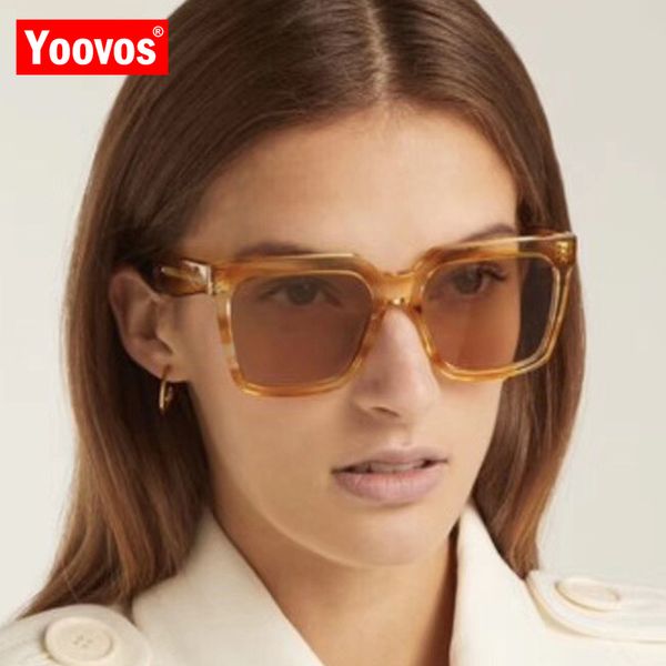 

yoovos 2019 classic retro sunglasse women new luxury gradient square plastic candy color glasses vintage feminino, White;black