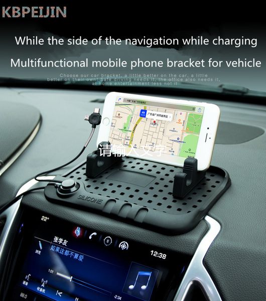 

for saab 9-3 9-5 93 95 900 9000 multi-functional car navigation mobile usb charger phone anti-slip mat accessories