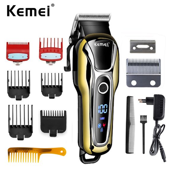 

kemei hair clipper профессиональная парикмахерская машинка для стрижки волос для мужчин борода электрический резак для стрижки волос стрижка