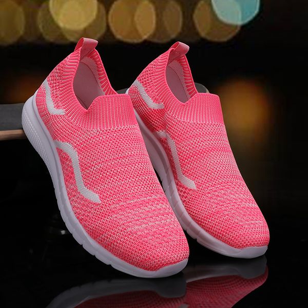 

tennis shoes for women platform sneakers spor big size 35-42 ourdoor sports solid color breathable sock footwear zapatos mujer