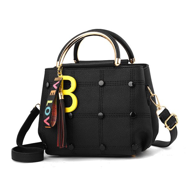 

women ladies elegant luxury bag zipper plaid with pendant totes shoulder cossbody messenger bag hard solid leather