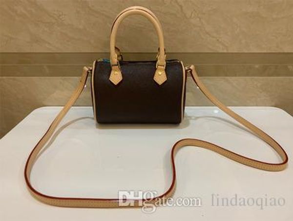 

brand new handbag speedy nano 16cm shoulder bag real leather crossbody bag designer handbag mini speedy purse nano speedy purse