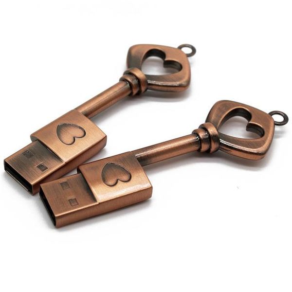 

magic beautiful love heart key usb 2.0 4g 8g 16g pen drive 32g memory creative usb flash drive gift usb stick