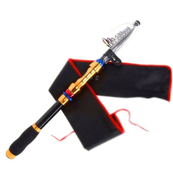 

superhard 1.8m 2.1m 2.4m 2.7m 3.0m 3.6m 1 piece telescopic fishing rod spinning fishing pole sea casting rods