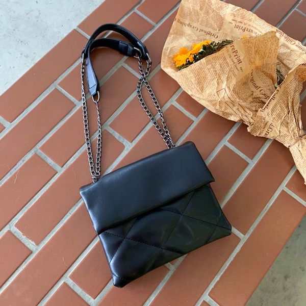 

all-матч 2020 женщин девушки мода небольшой сним мягкая кожа алмаз решетка цепь плечо сумка-мессенджер