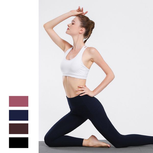 

high waist push up yoga pants with pocket jogging running fitness gym clothes tights legging sport femme, White;red