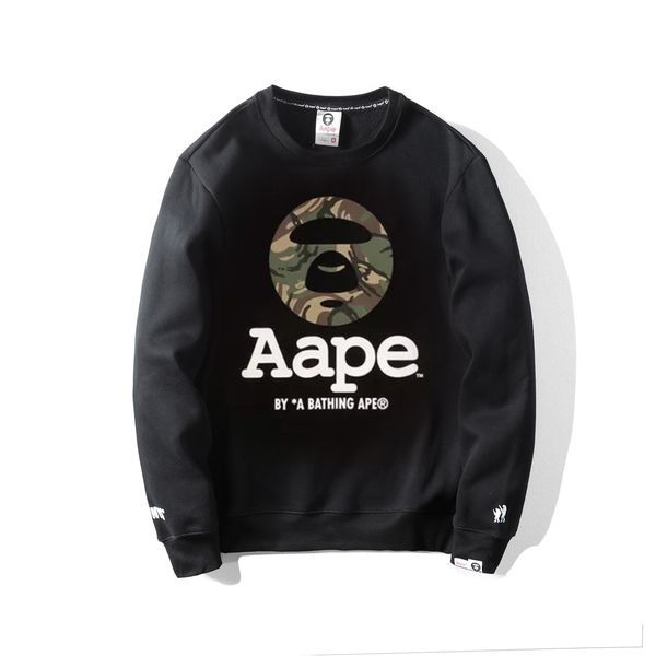 

20ss/bape men luxury sweatshirt air quality designer fashion sweatshirt vintage aape brand sweatshirts selling printing cotton size -xxl, White;black