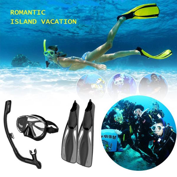 

whale professional snorkels scuba diving mask goggles glasses diving swimming fins flippers set equipment 2020new
