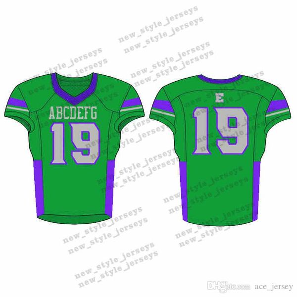 

28Men 2019 Youth Football Jerseys Army Green Wine Red Embroidery Logos Stitched Custom Any name Any number Jerseys