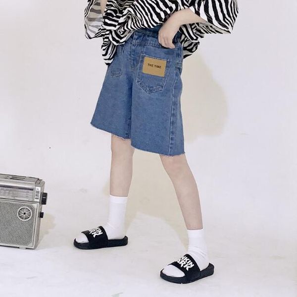 

2020 new wholesale girls denim shorts summer fashion girls shorts 4-10t f180, Black