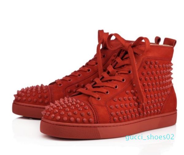 

designer red bottoms sneakers studded spikes flats shoes designer luxury red bottoms for men women training shoes g02, Black