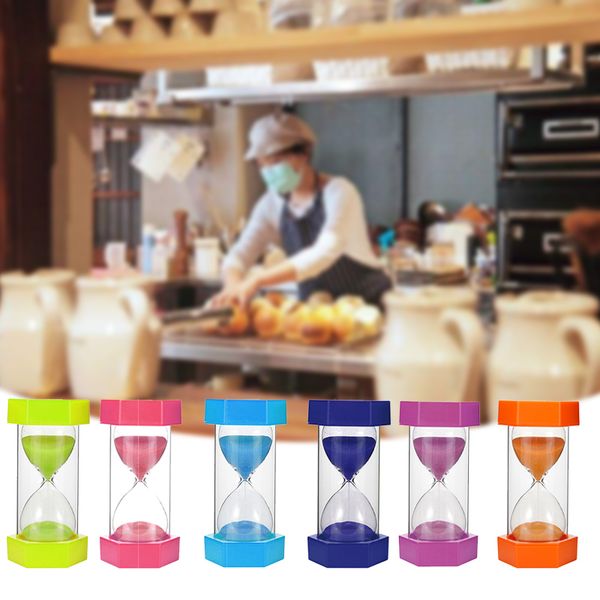 

new 2019 home decoration 5/10/15/20/30 min sandglass hourglass sand clock egg kitchen timer supplies kid game gift