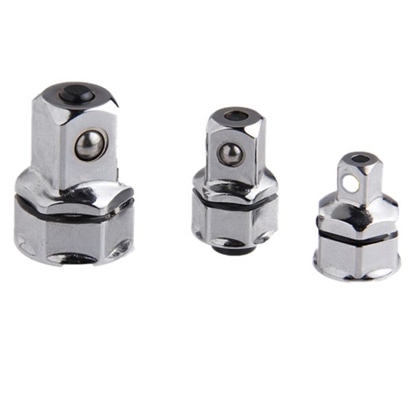 

hlzs-3-piece wrench socket adapter set 1/4 inch 3/8 inch 1/2 square hex handle quick release drive sleeve adapter
