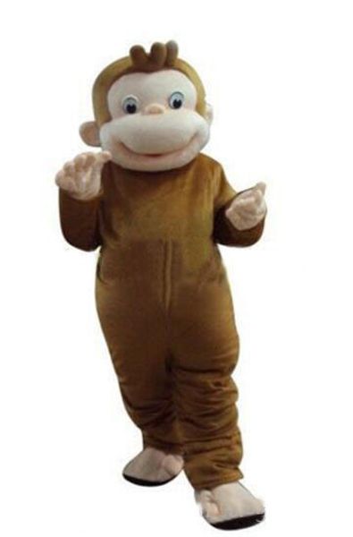 

2018 factory curious george monkey mascot costumes, Red;yellow