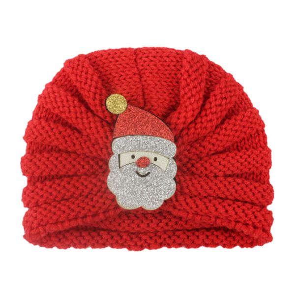 

christmas girl boy winter warm toddler newborn baby knit hat indian turban knot hats, Yellow