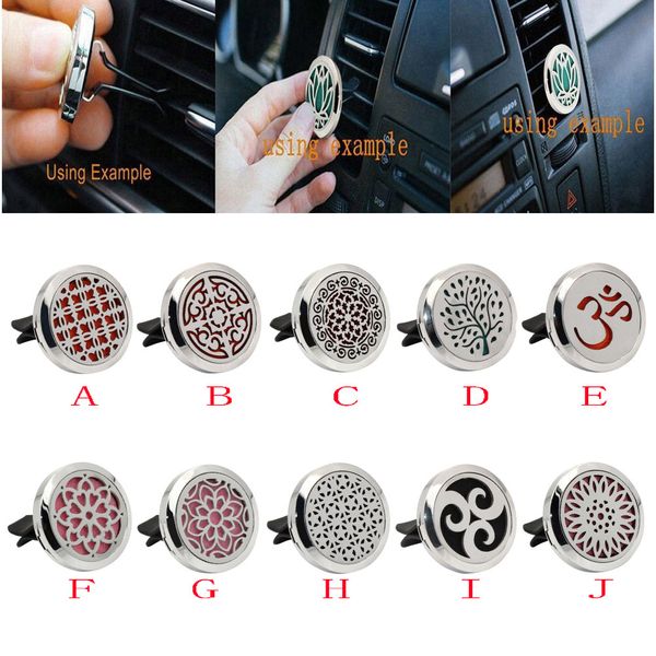 

car-styling wupp fresheners stainless car air auto vent freshener essential oil gift decor clip decoration td1127 drop shipping